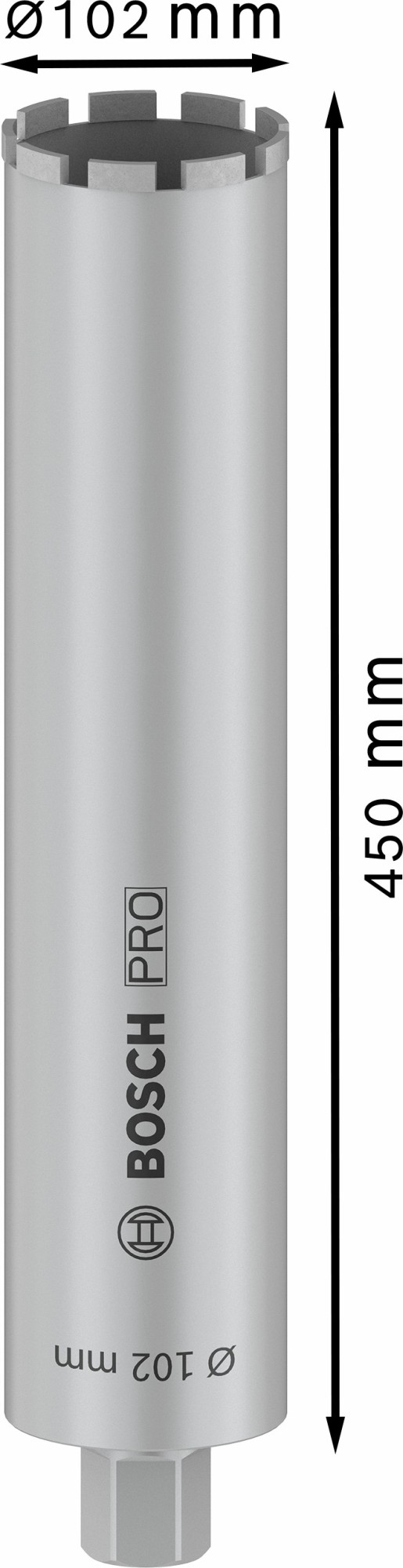 PRO Core Cutter wet, 102 x 450 mm, 1 1/4" UNC