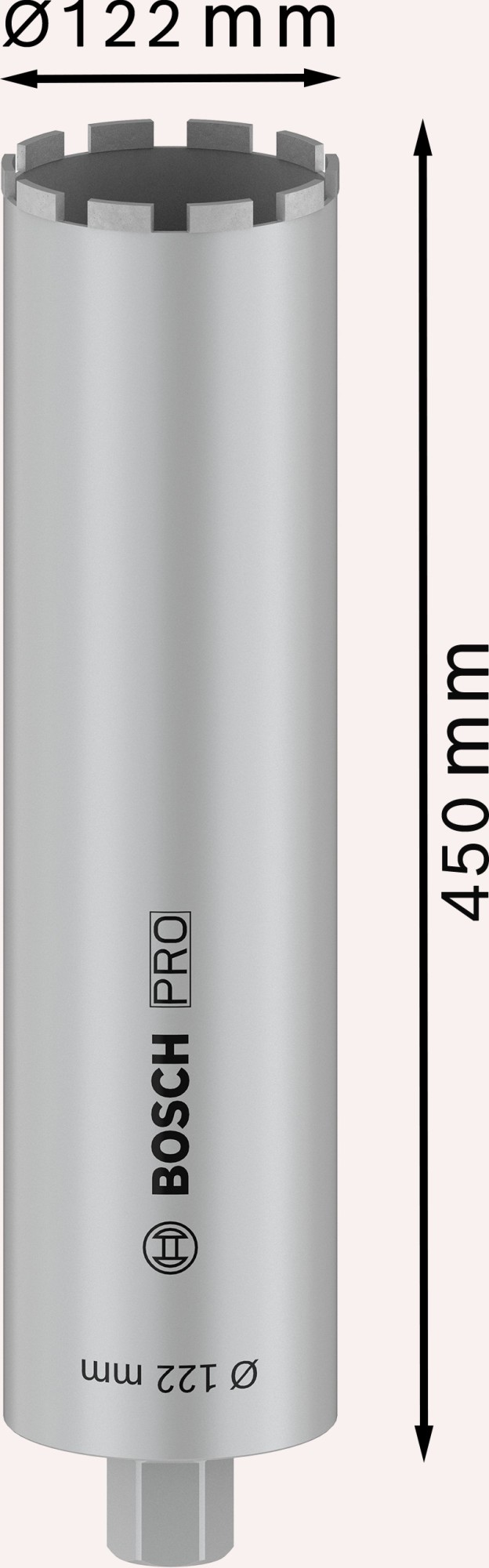 PRO Core Cutter wet, 122 x 450 mm, 1 1/4" UNC