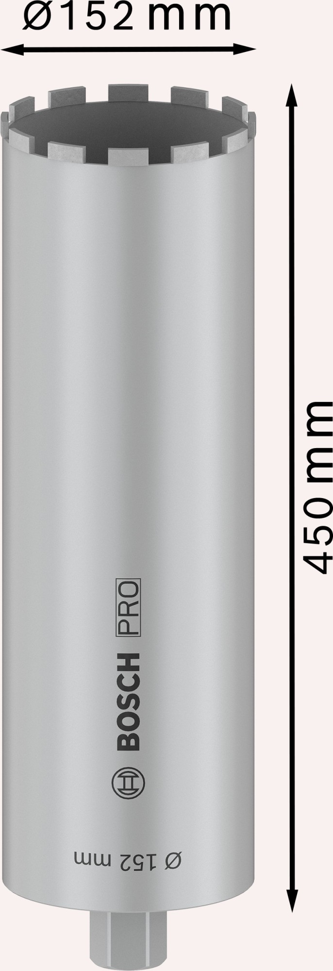 PRO Core Cutter wet, 152 x 450 mm, 1 1/4" UNC