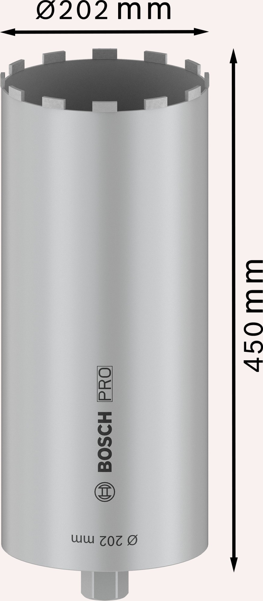 PRO Core Cutter wet, 202 x 450 mm, 1 1/4" UNC