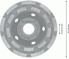 Vaso de desbaste PRO Concrete, 50 x 115 mm, 22,23 mm