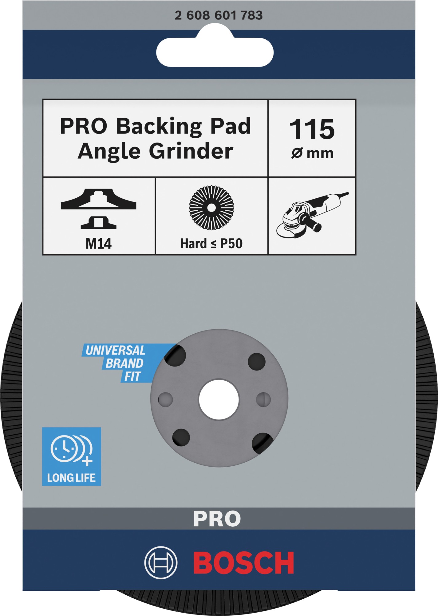 Plato de soporte duro PRO, 115 mm, M14