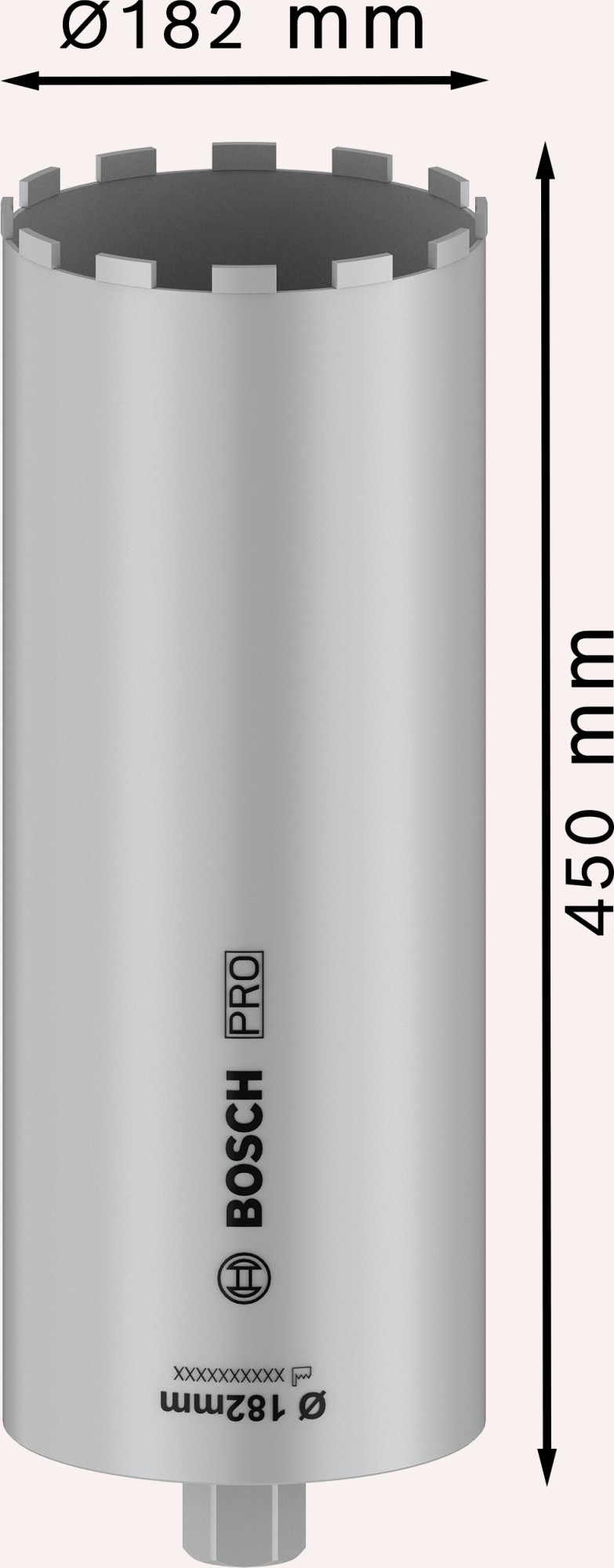 PRO Core Cutter wet, 182 x 450 mm, 1 1/4" UNC