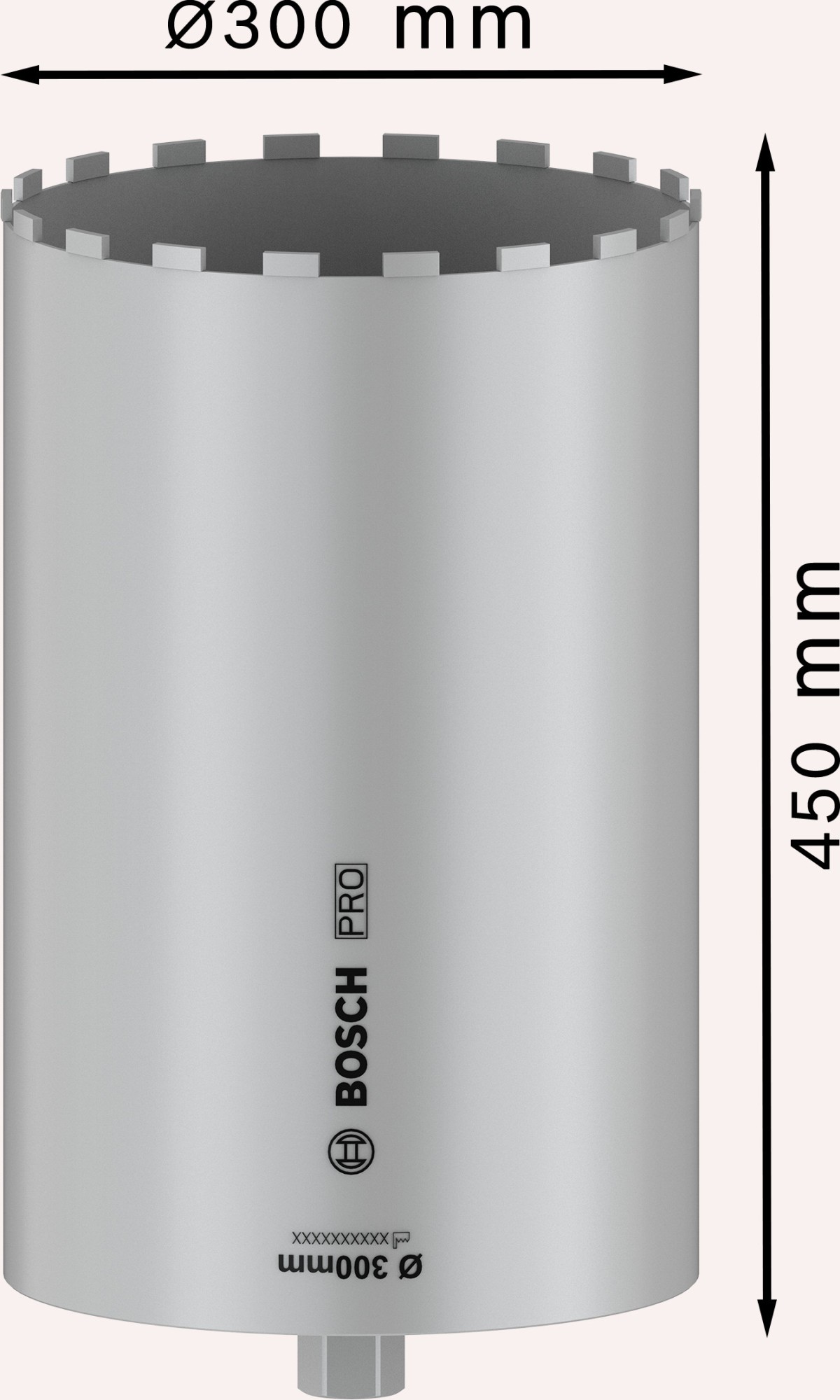 PRO Core Cutter wet, 300 x 450 mm, 1 1/4" UNC