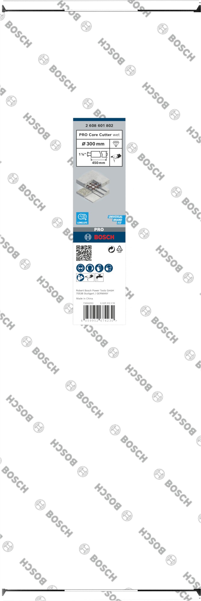 PRO Core Cutter wet, 300 x 450 mm, 1 1/4" UNC