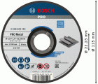Disco de corte abrasivo PRO Metal, 115 x 1,6 x 22,23 mm