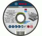Disco de corte abrasivo PRO Stainless Steel and Metal, 115 x 1 x 22,23 mm, recto