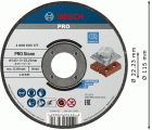 Disco de corte PRO Stone, 115 x 3 x 22,23 mm