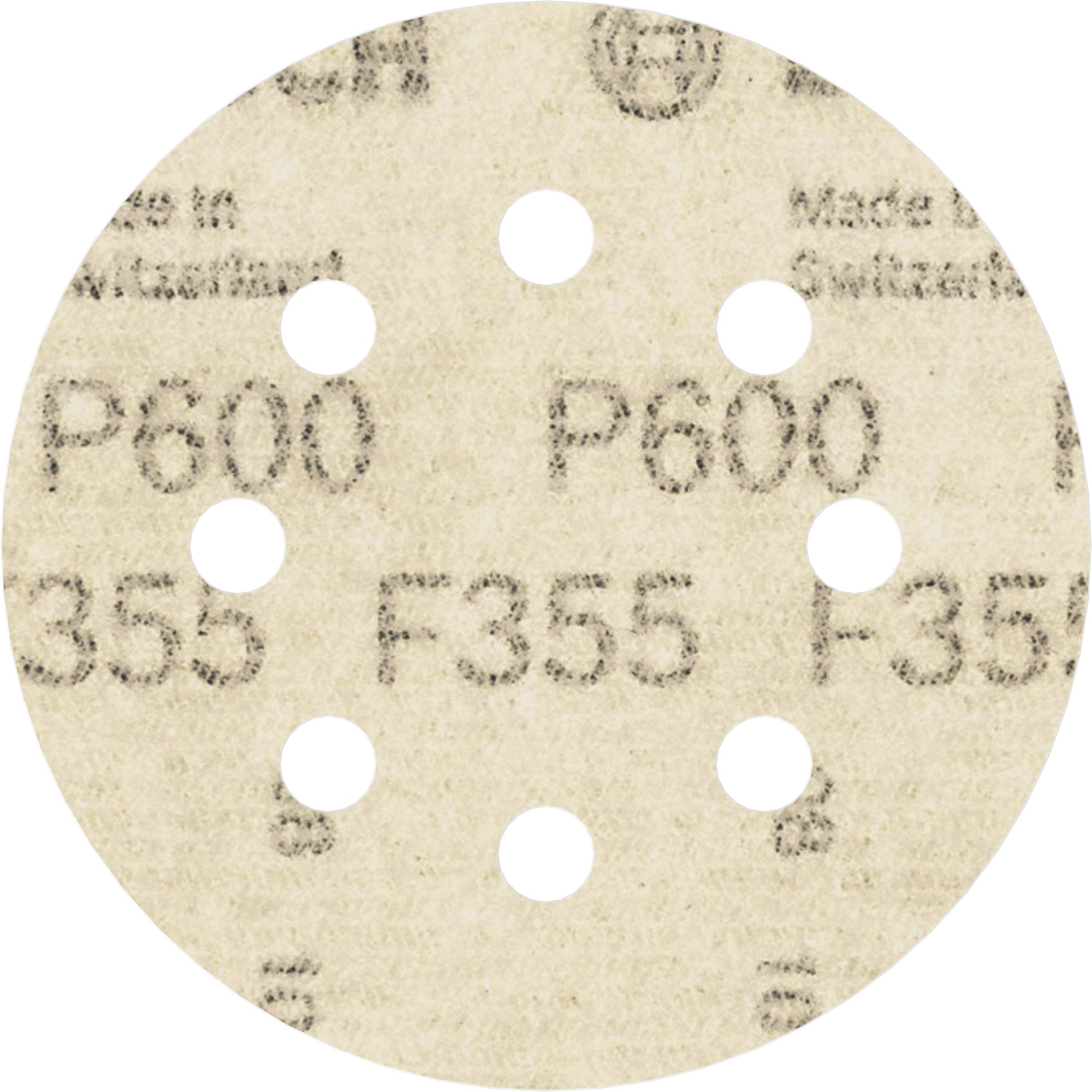 Disco de lija PRO F355, 115 mm, G600, 5 unidades