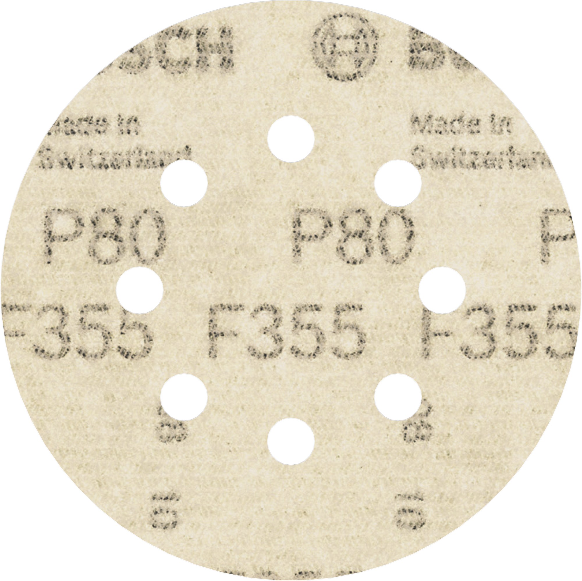 Disco de lija PRO F355, 125 mm, G80, 5 unidades