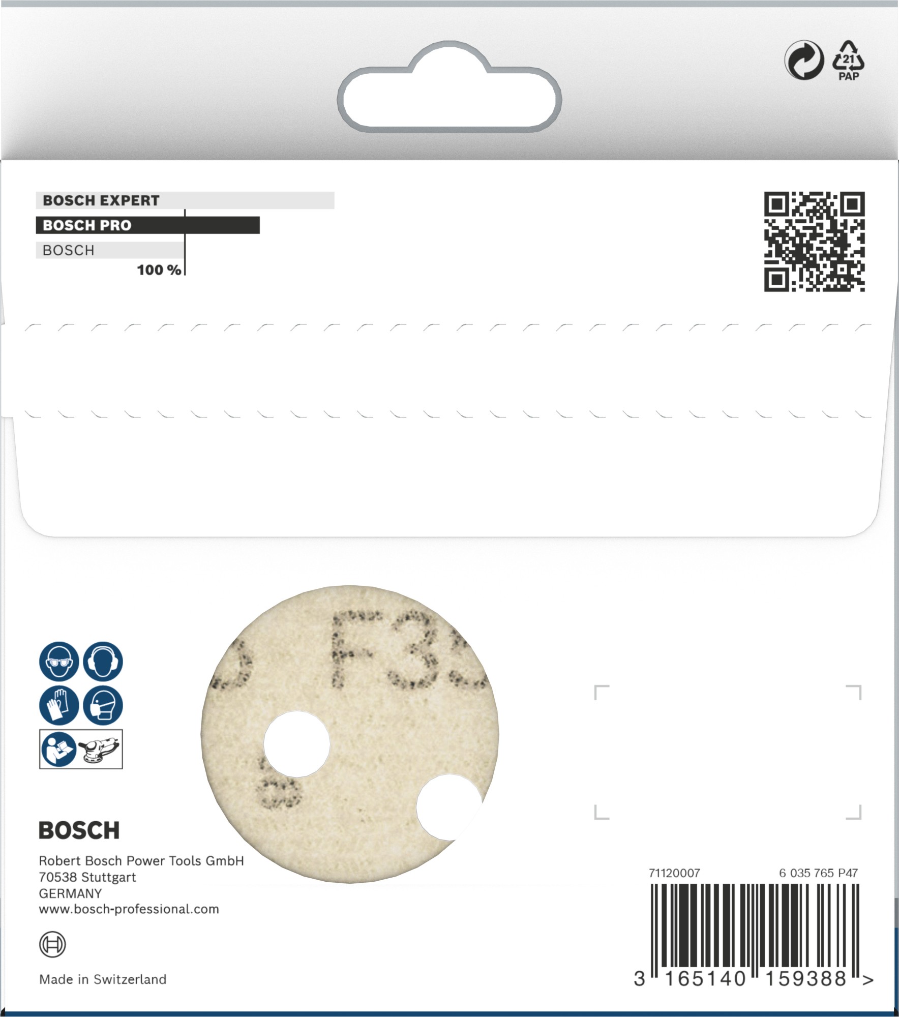 Disco de lija PRO F355, 125 mm, G320, 5 unidades