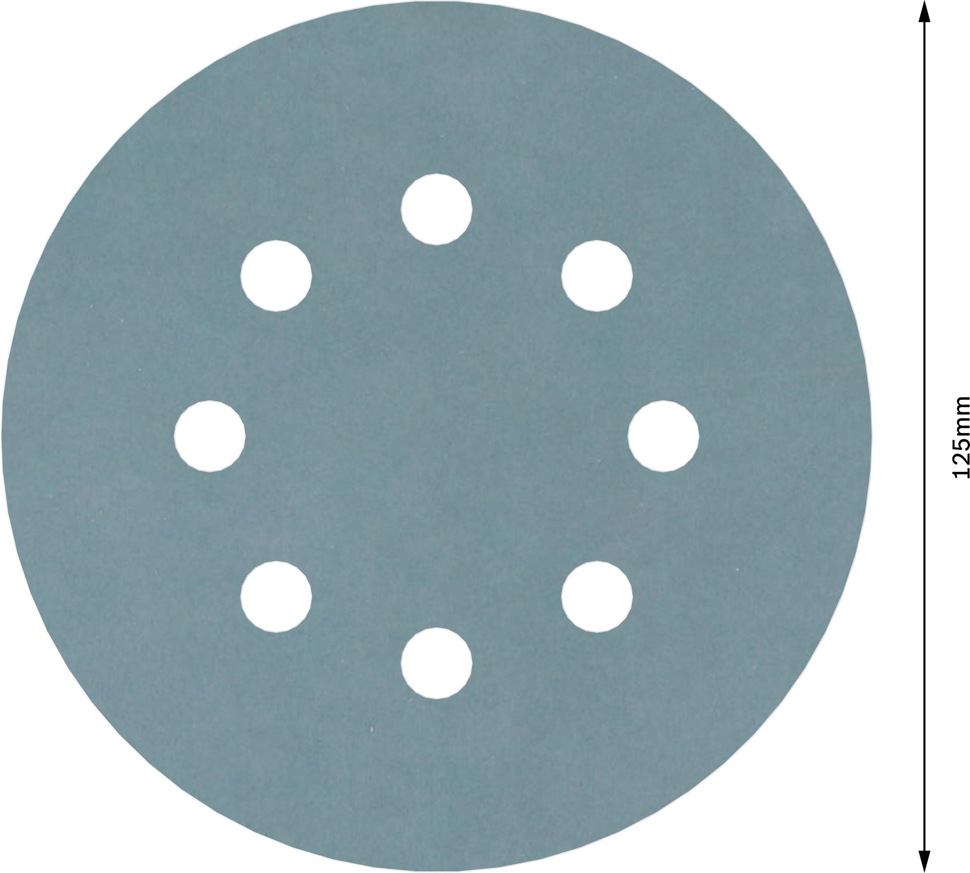 Disco de lija PRO F355, 125 mm, G1200, 5 unidades