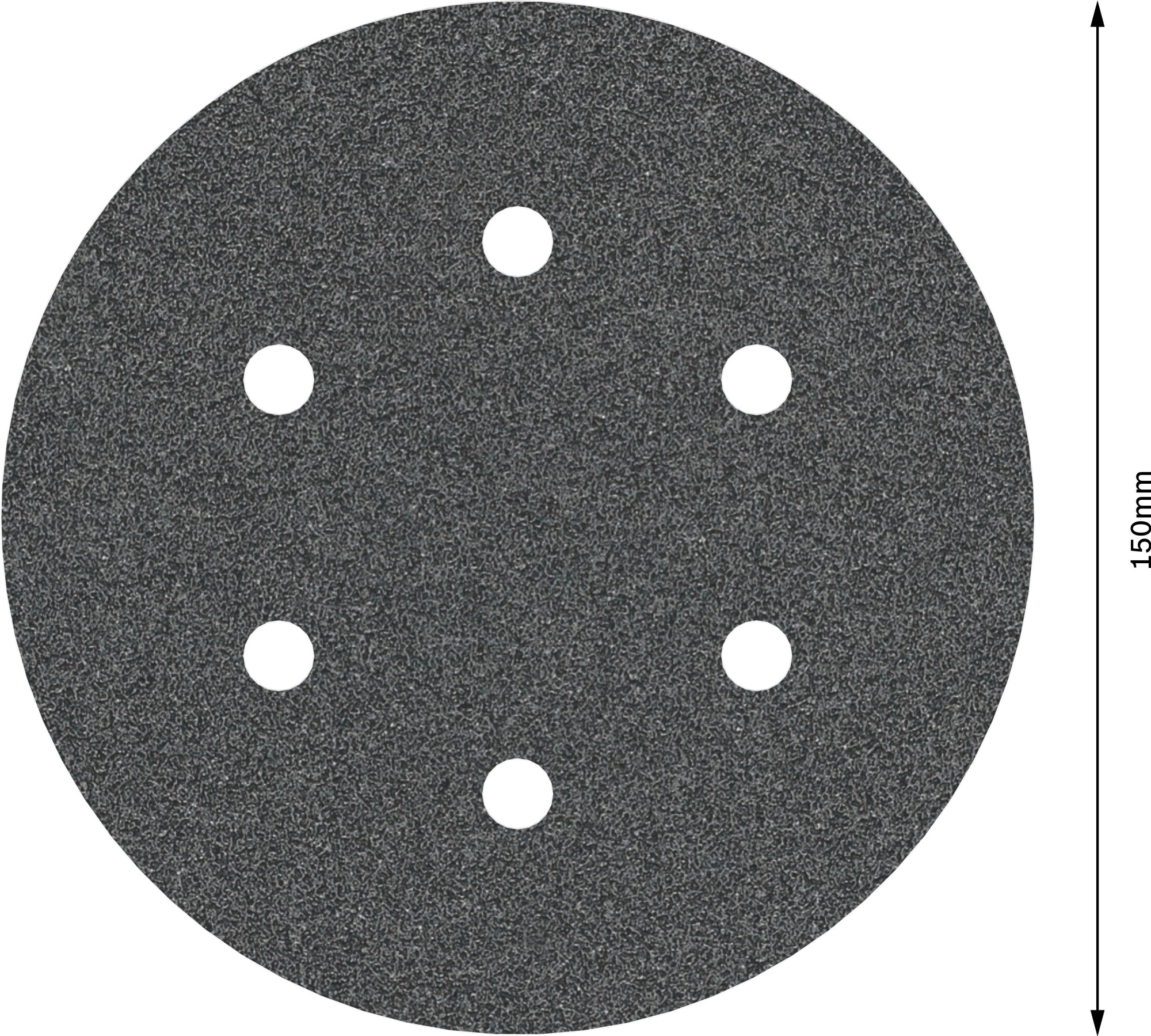 Disco de lija PRO F355, 150 mm, G80, 5 unidades