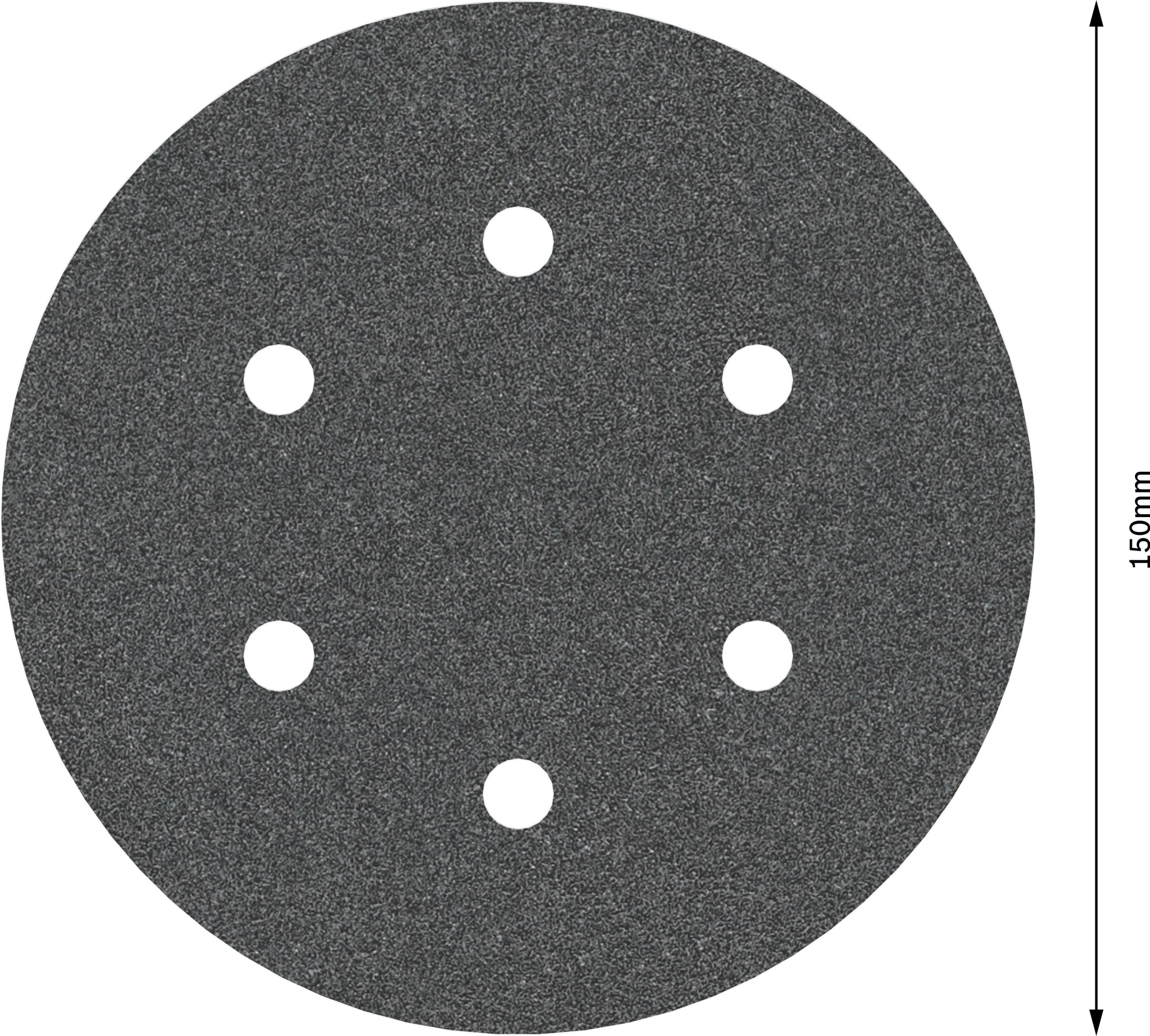 Disco de lija PRO F355, 150 mm, G100, 5 unidades