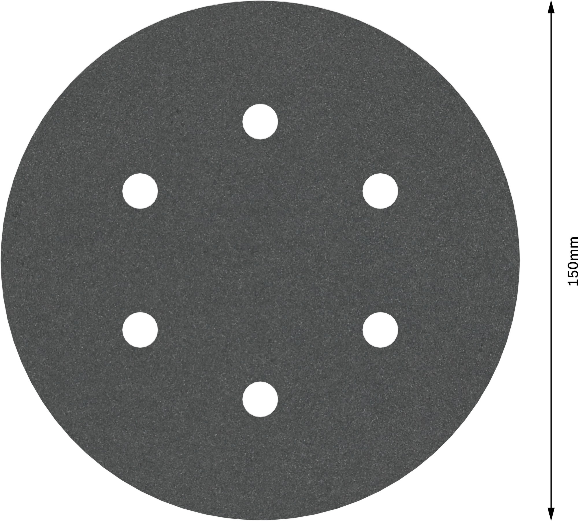 Disco de lija PRO F355, 150 mm, G320, 5 unidades