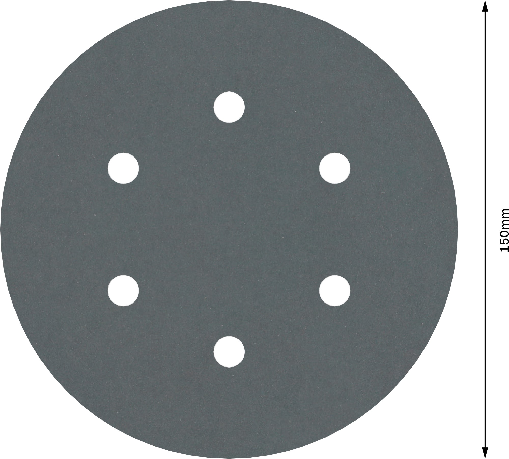 Disco de lija PRO F355, 150 mm, G600, 5 unidades