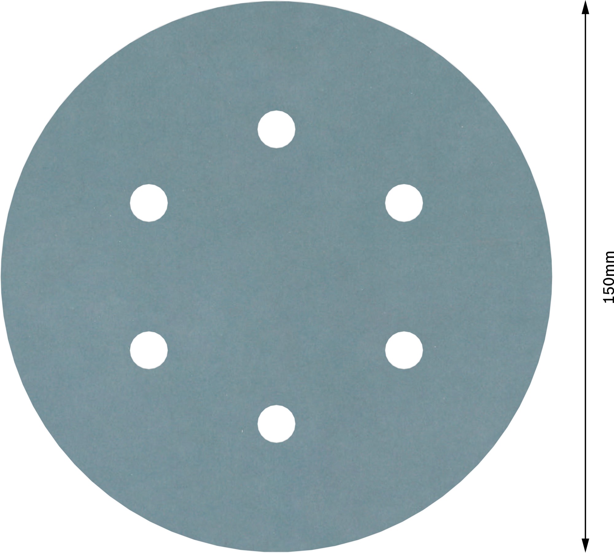 Disco de lija PRO F355, 150 mm, G1200, 5 unidades