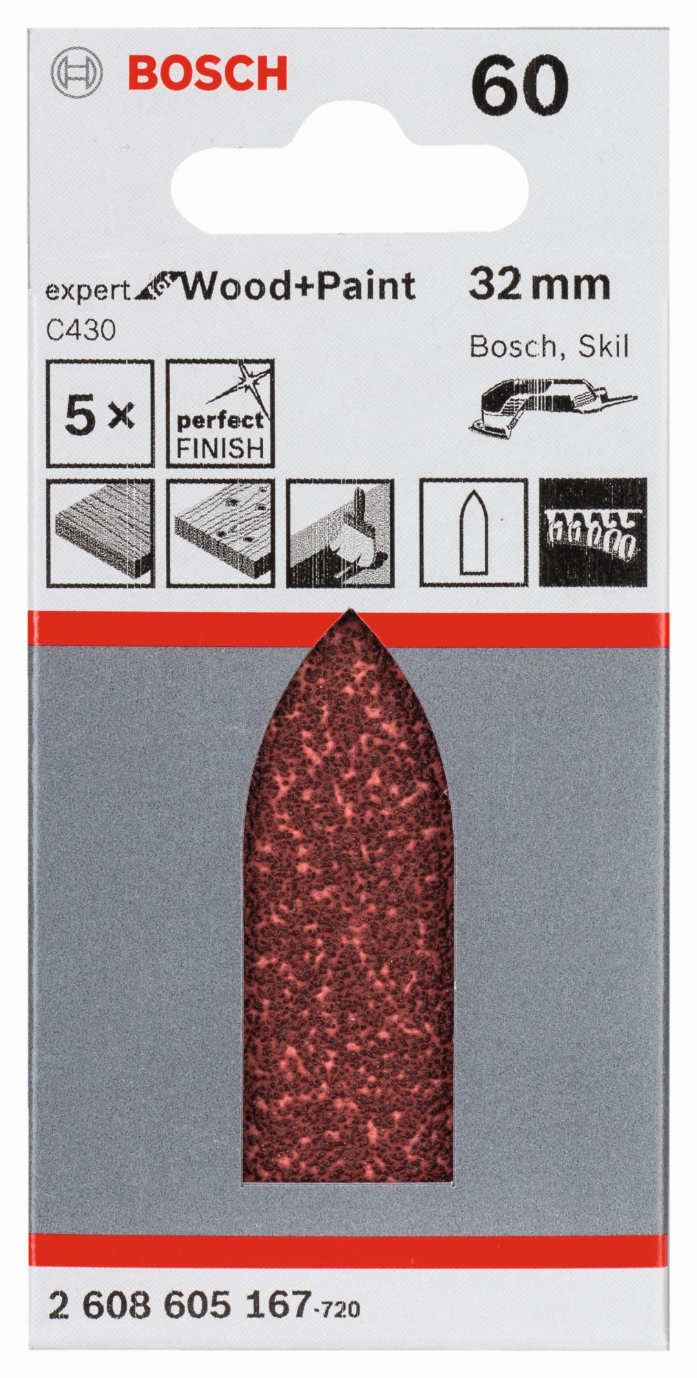 Hoja de lija C430, paquete de 5 uds.