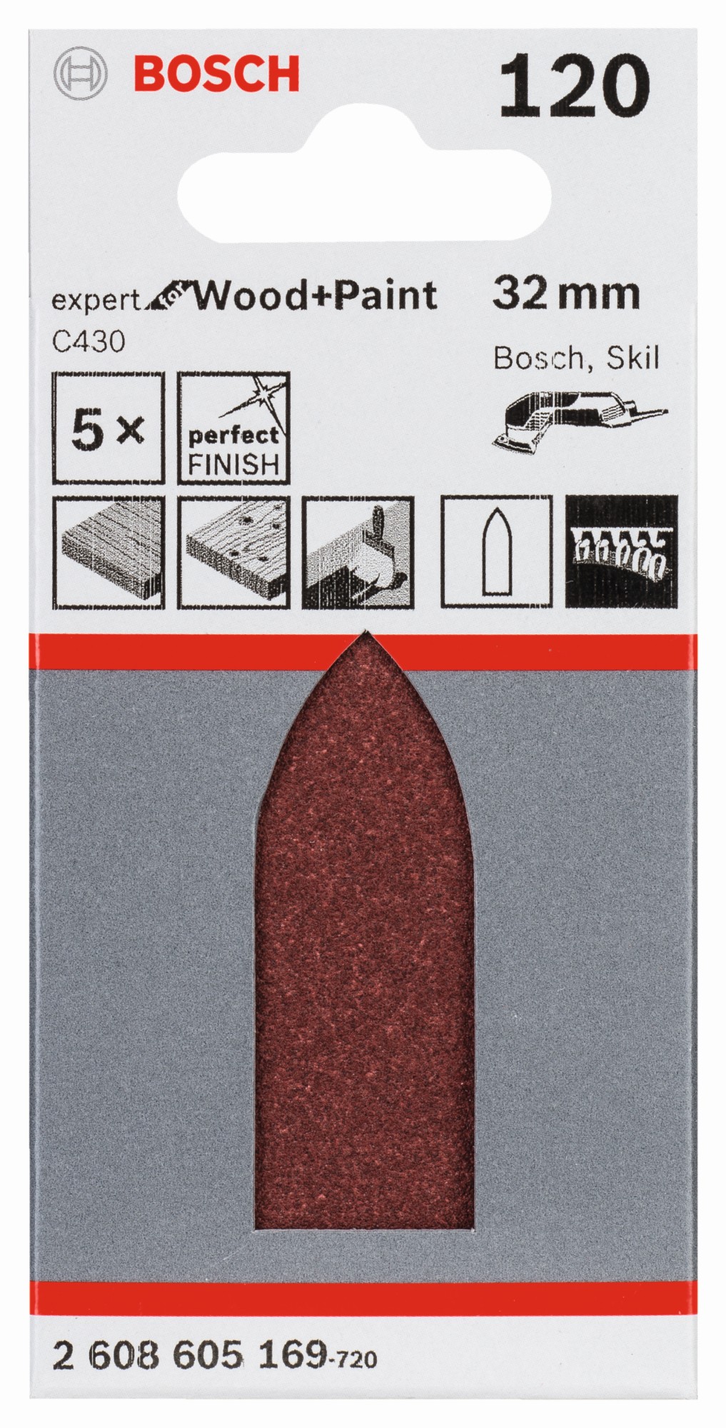 Hoja de lija C430, paquete de 5 uds.