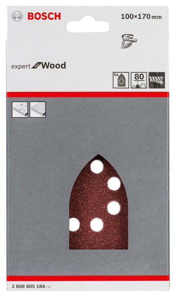 Estuche de 5 hojas de lija C430