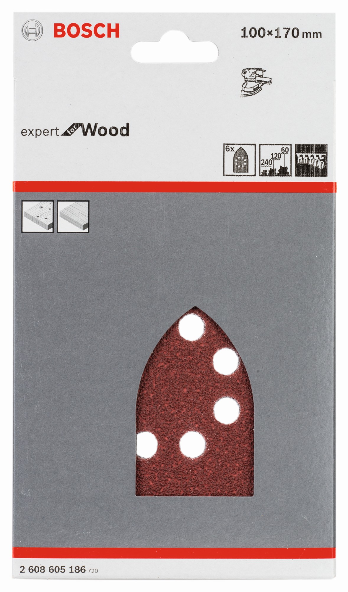 Estuche de 6 hojas de lija C430