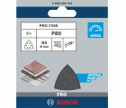 Hoja de lija PRO F355, 93 mm, G80, 5 unidades
