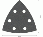 Hoja de lija PRO F355, 93 mm, G120, 5 unidades