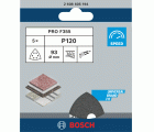 Hoja de lija PRO F355, 93 mm, G120, 5 unidades