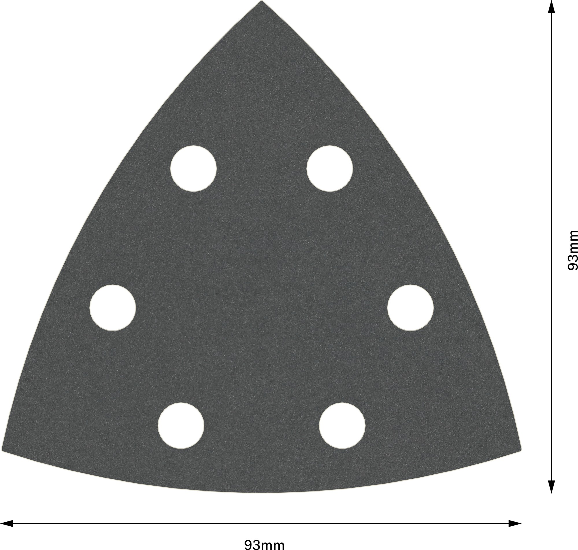 Hoja de lija PRO F355, 93 mm, G320, 5 unidades