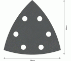 Hoja de lija PRO F355, 93 mm, G400, 5 unidades