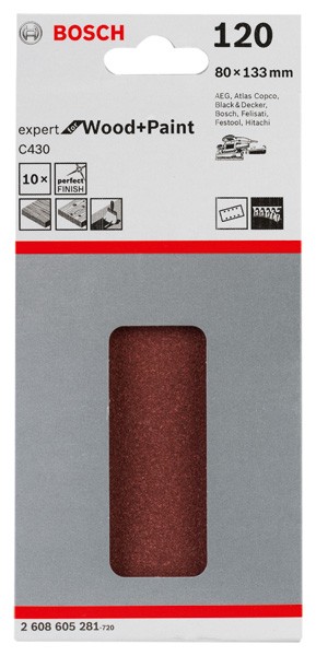 Hoja de lija C430, paquete de 10 uds.