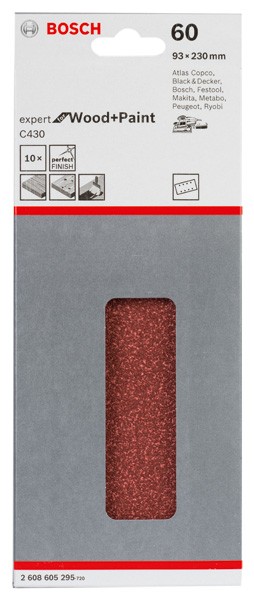 Hoja de lija C430, paquete de 10 uds.