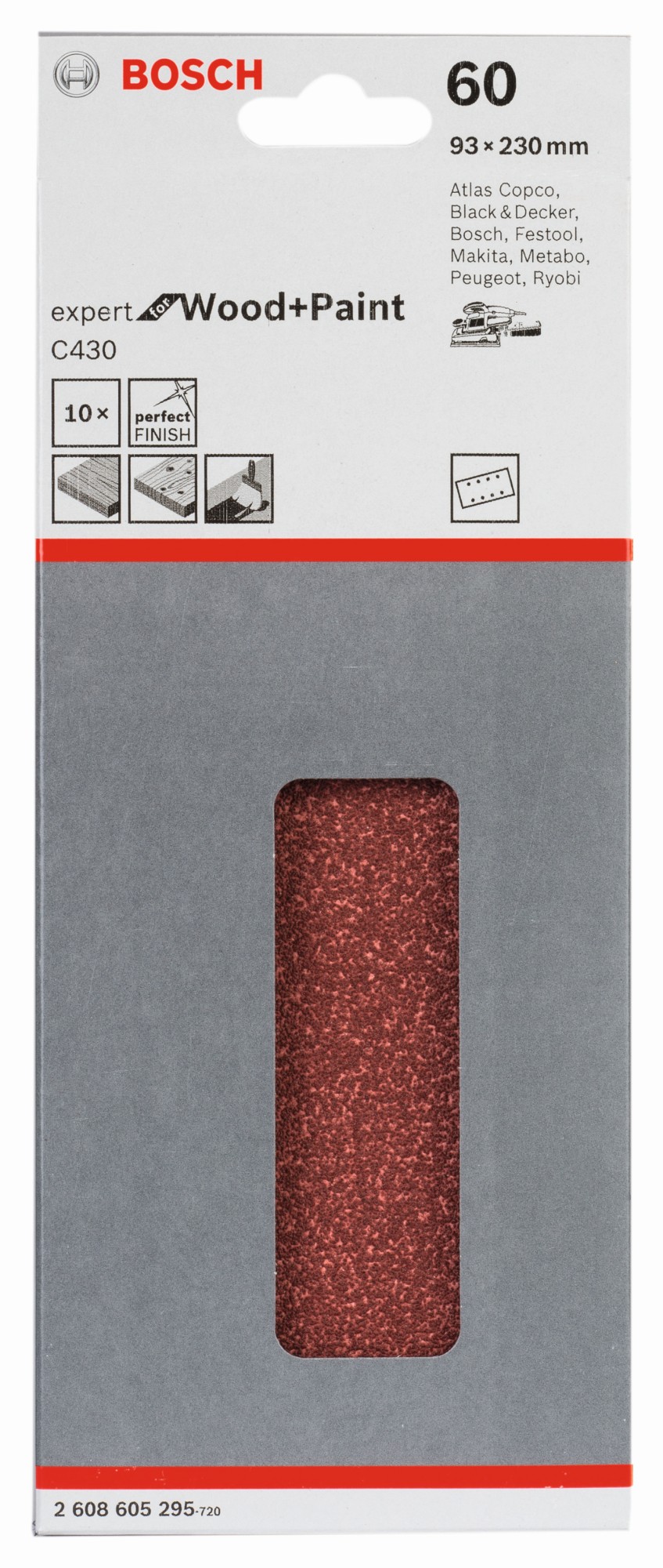 Hoja de lija C430, paquete de 10 uds.