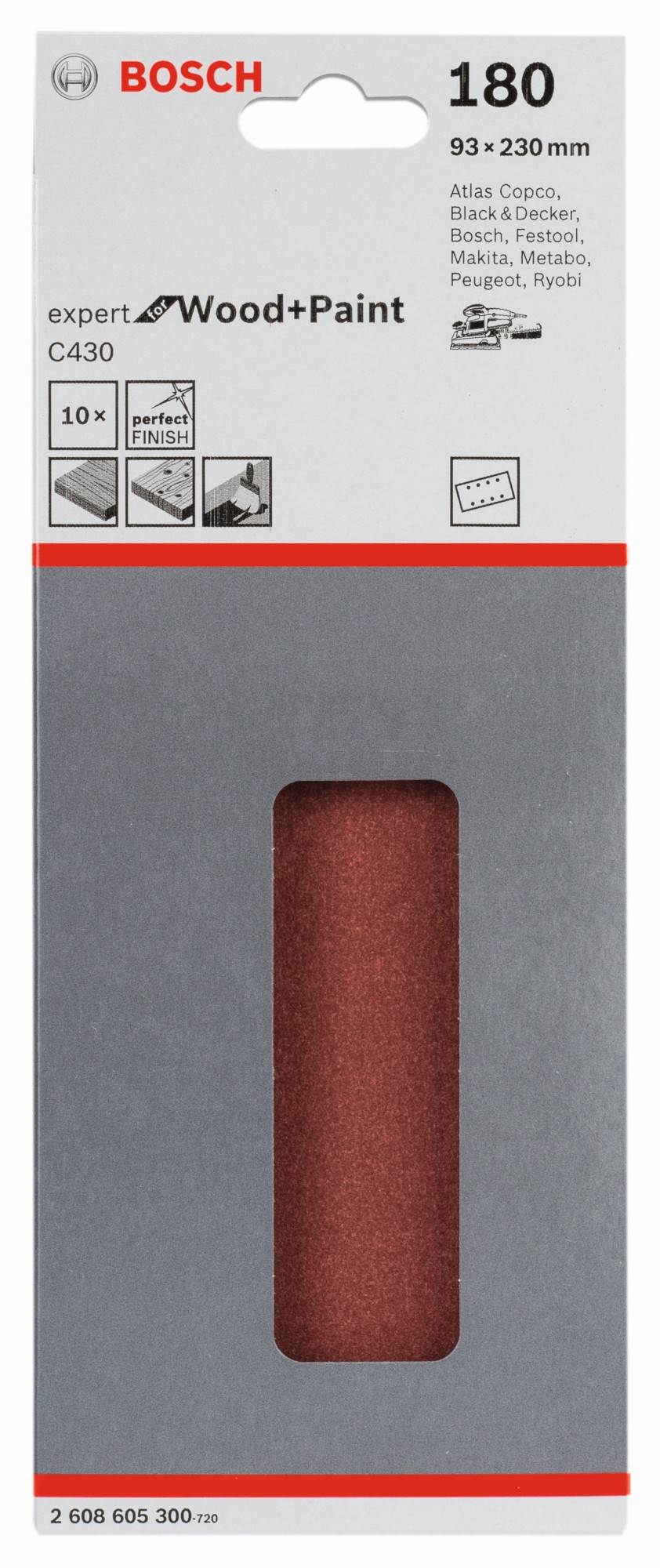 Hoja de lija C430, paquete de 10 uds.