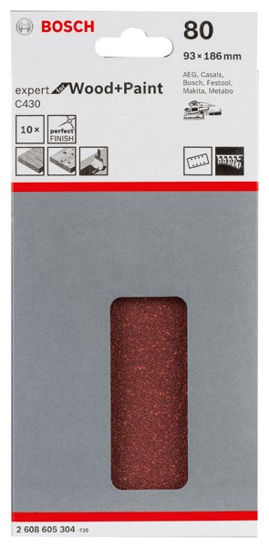 Hoja de lija C430, paquete de 10 uds.