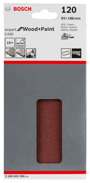 Hoja de lija C430, paquete de 10 uds.