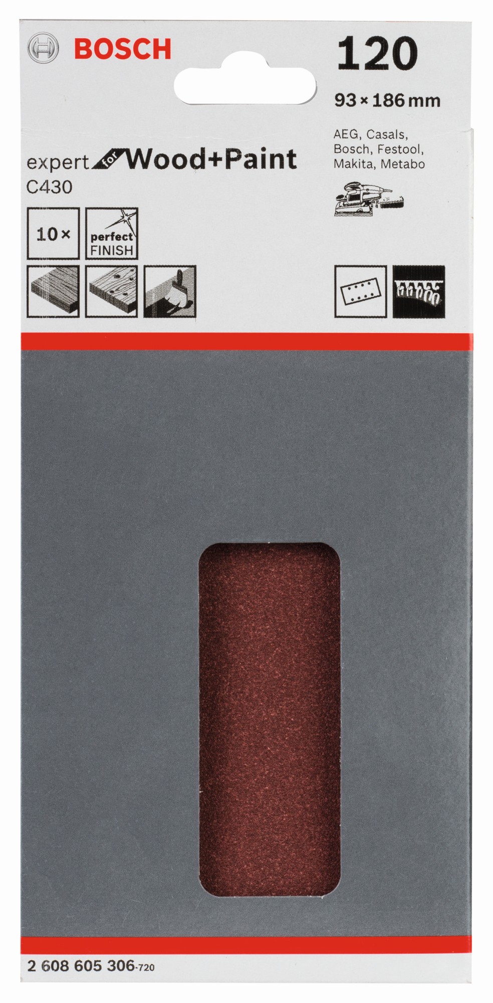 Hoja de lija C430, paquete de 10 uds.