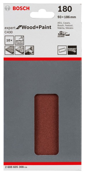 Hoja de lija C430, paquete de 10 uds.