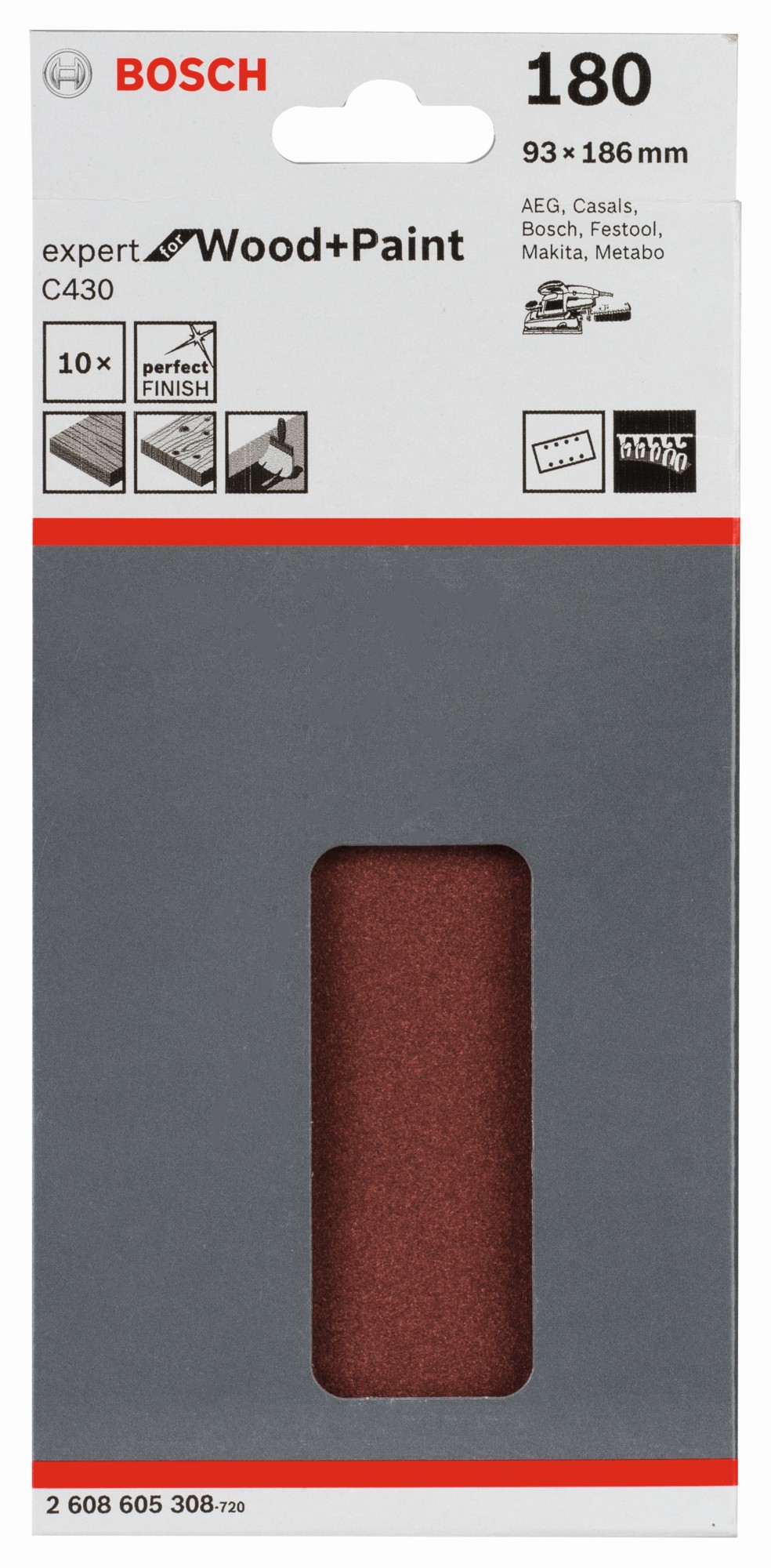 Hoja de lija C430, paquete de 10 uds.