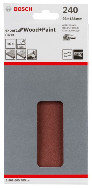 Hoja de lija C430, paquete de 10 uds.