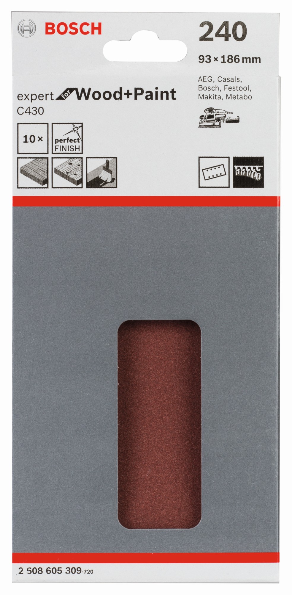 Hoja de lija C430, paquete de 10 uds.