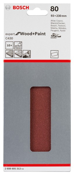 Hoja de lija C430, paquete de 10 uds.