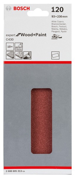 Hoja de lija C430, paquete de 10 uds.