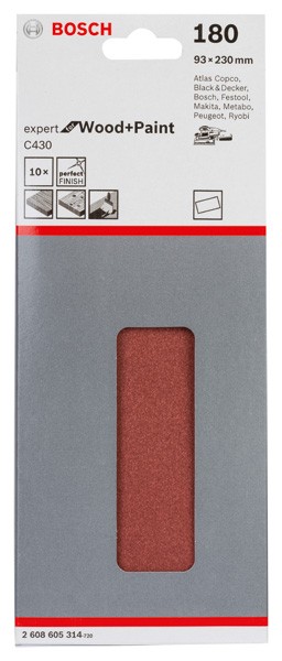 Hoja de lija C430, paquete de 10 uds.