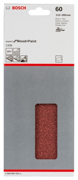 Hoja de lija C430, paquete de 10 uds.