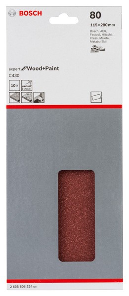 Hoja de lija C430, paquete de 10 uds.