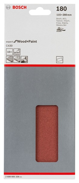 Hoja de lija C430, paquete de 10 uds.