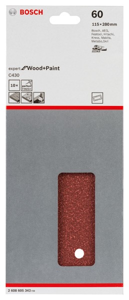 Hoja de lija C430, paquete de 10 uds.