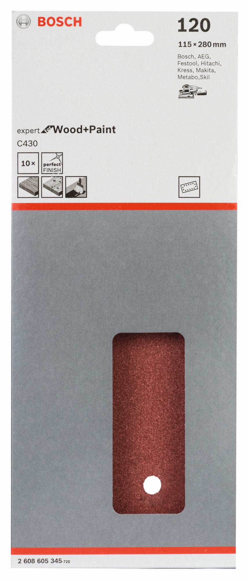 Hoja de lija C430, paquete de 10 uds.