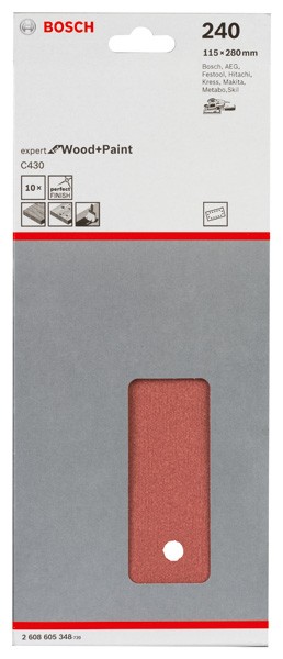 Hoja de lija C430, paquete de 10 uds.